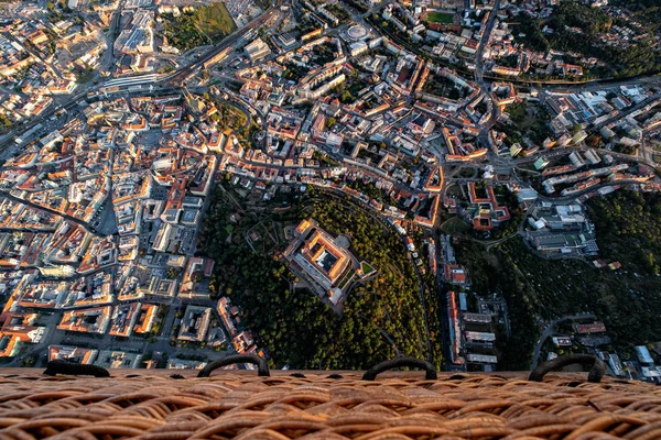 Aerial View Historical Center Brno Czech Republic Viewed Hot Air — Stock Photo, Image