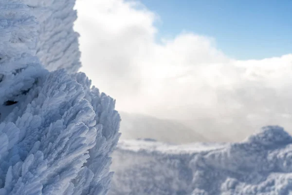 Fondo Paisaje Invierno Vista Detallada Textura Nieve — Foto de Stock