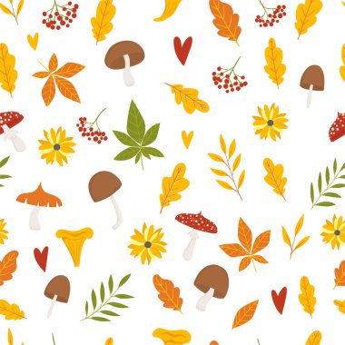 Renkli sonbahar arka plan, illüstrasyon. Vektör 