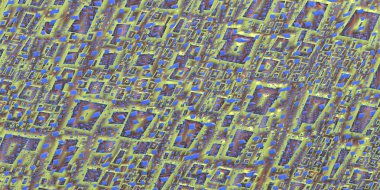 Tasarım, iç ve reklam için yaratıcı uzaylı malzemesi 3-d yüzeyler