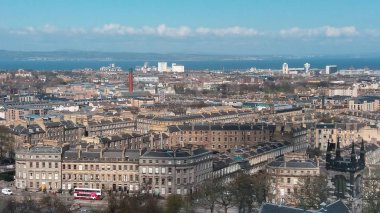 Edinburgh İskoçya şehrinin görünümü