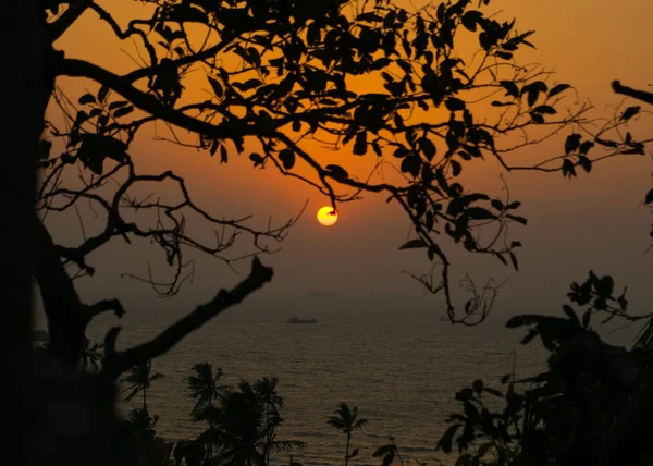 Sunset filmed from Redi Fort, Maharashtra, India