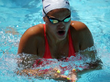 Cool Swim toplantısında yüzücüler, Meran, İtalya, 2019
