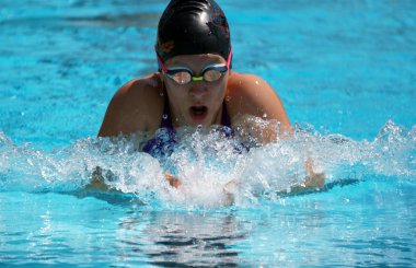 Cool Swim toplantısında yüzücüler, Meran, İtalya, 2019