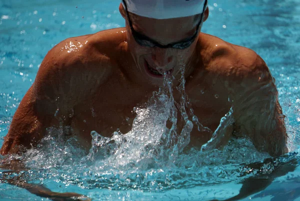 Nadadores en la reunión Cool Swim, Meran, Italia, 2019 — Foto de Stock