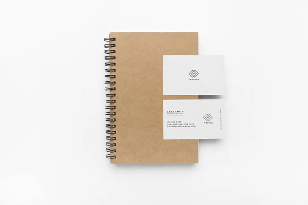 Mockup Fisso Sfondo Bianco — Foto Stock