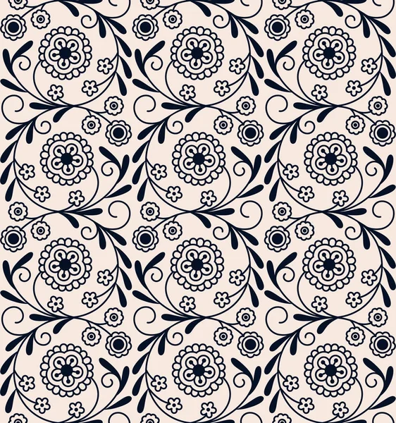 Vecteur sans couture motif floral arabe cercle vintage. modèle sans couture dans le panneau swatch — Image vectorielle