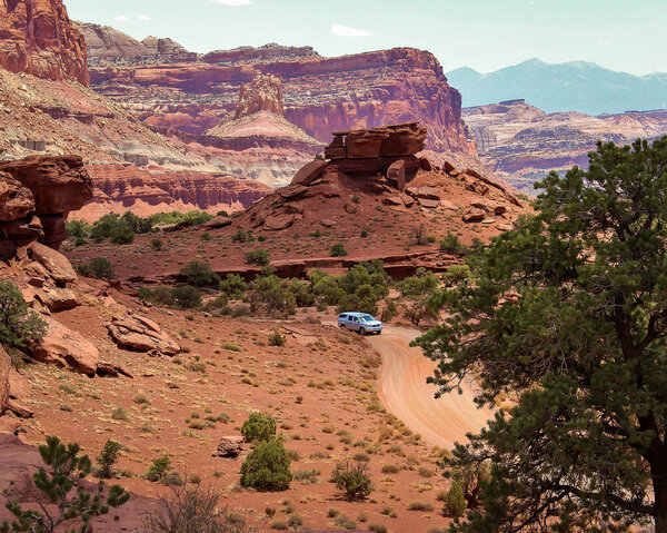 A view of the incredible terrain of Capitol Reef National Park