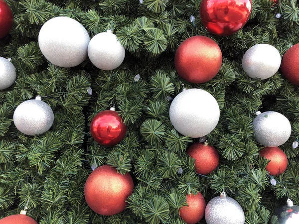 Bolas Natal Árvore — Fotografia de Stock