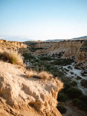 Bardenas çölündeki Kanyon, İspanya