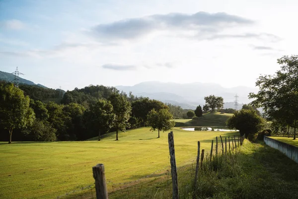 Bask Ülkesi kırsal golf alanı — Stok fotoğraf