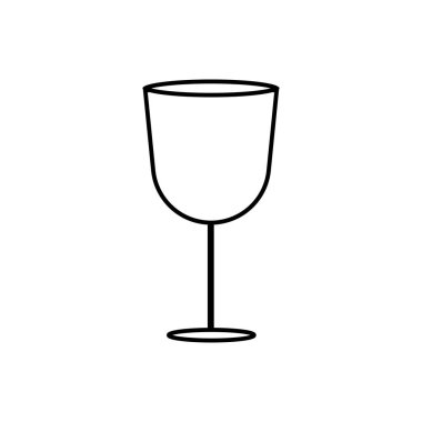 Lale Şekli Şarap Cam işareti