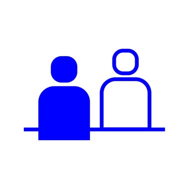 Hizmet simgesi, insanlar konuşmak