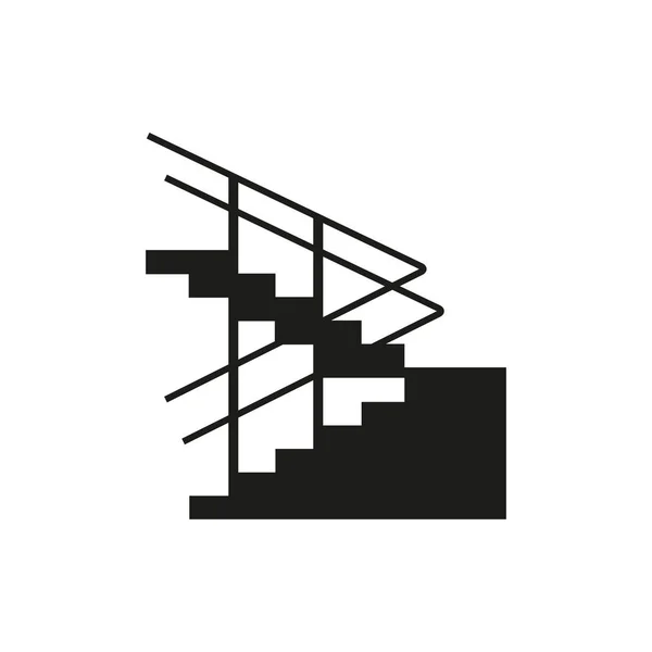 Escaleras en el icono de entrada — Archivo Imágenes Vectoriales