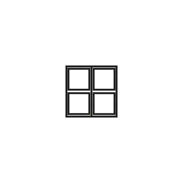 Fenêtre icône simple — Image vectorielle