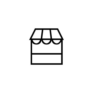Mağaza - ince çizgi simgesi