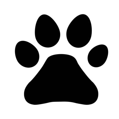 Pençe köpek veya kedi baskı - vektör illüstrasyon