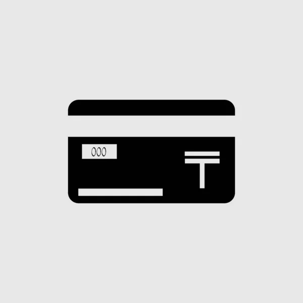 Credit Card met een valutateken. Muntteken Kazachstan Tenge — Stockvector