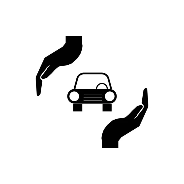 Cuide do sinal do carro. Manter sinal de veículos — Vetor de Stock