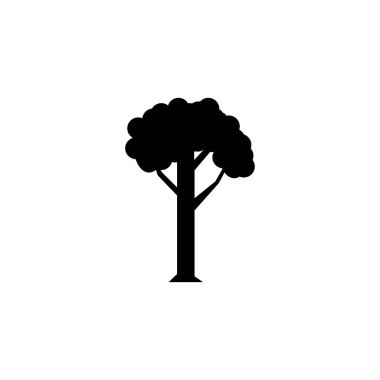 Ağaç simgesi - siyah işaret