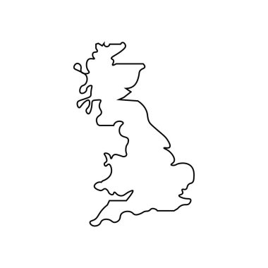 Birleşik Krallık harita işareti.