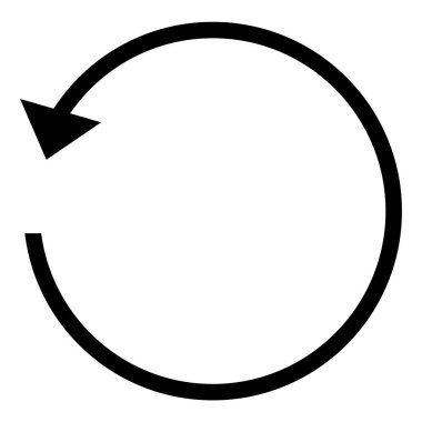 İade işareti. Daire ok işareti.