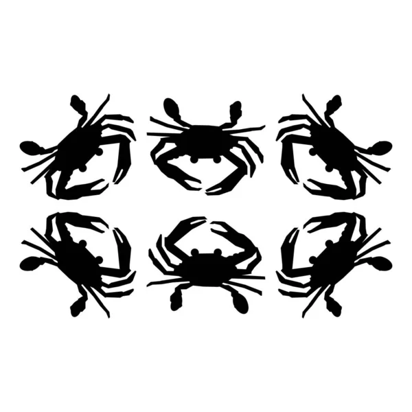 Знак сбора крабов. Собрание крабов подписывает 10 — стоковый вектор