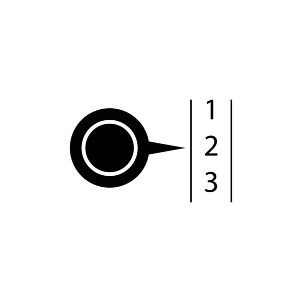 Drei Schritte Powerset Symbol — Stockvektor