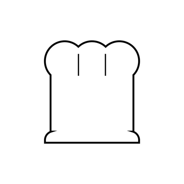 库克的帽子图标 餐厅标志 — 图库矢量图片