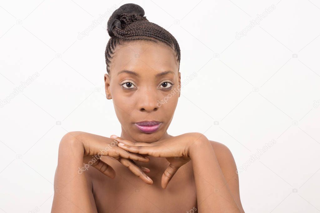 young woman with clean and fresh skin.
