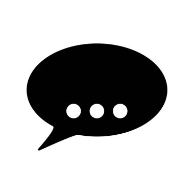 konuşma simgesi beyaz arka plan vektörü için konuşma balonu