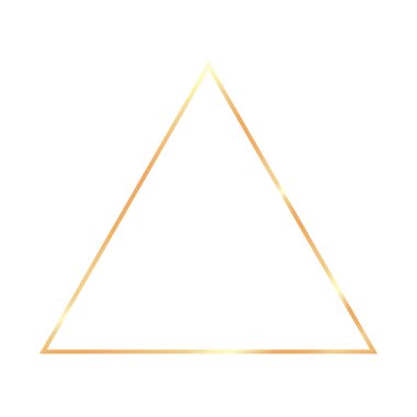 Şeffaf arka plan üzerinde Altın vintage gerçekçi çerçeve