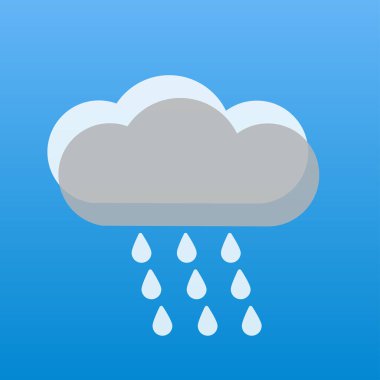 yağmurlu hava iki bulutlar gri ve beyaz