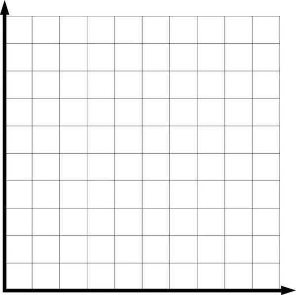 Две математические оси пустой график для представления — стоковый вектор
