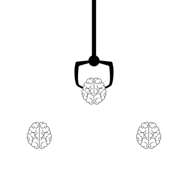 Estamos contratando publicidad eligiendo cerebro inteligente — Archivo Imágenes Vectoriales