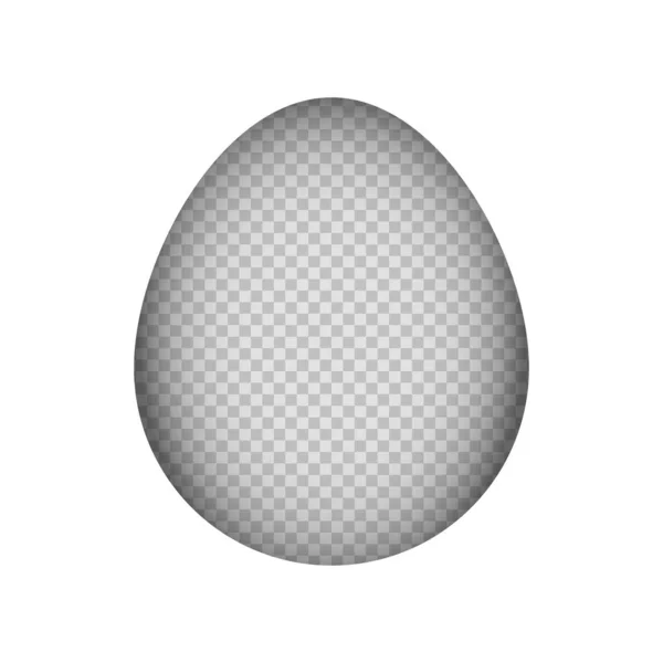 Papier knippen mock up Easter Egg achtergrond — Stockvector