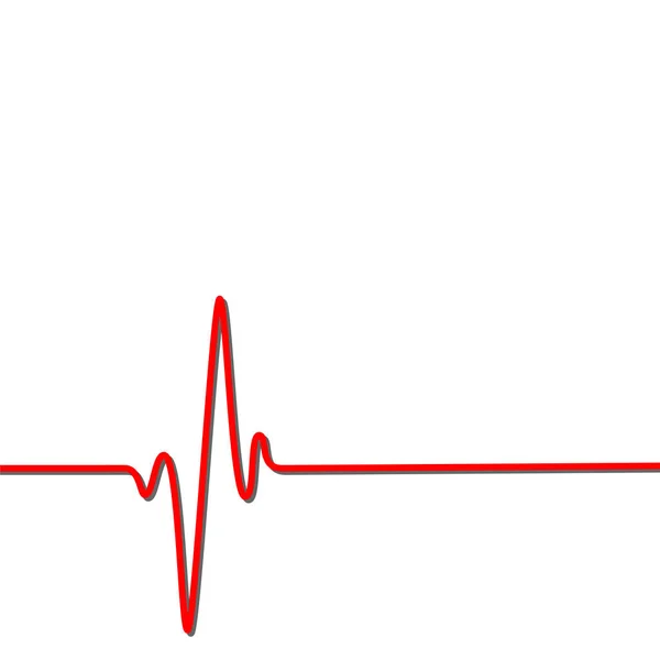 Gesundheitshintergrund mit Herzschlaglinie — Stockvektor