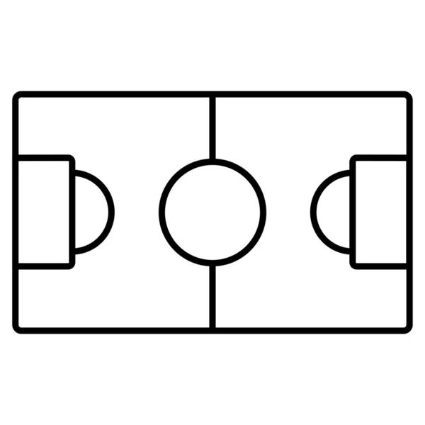 Fußballfeld-Ansicht von oben im Hintergrund — Stockvektor