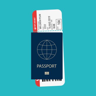 biniş hava ovası için hazırlanmış grev ile pasaport