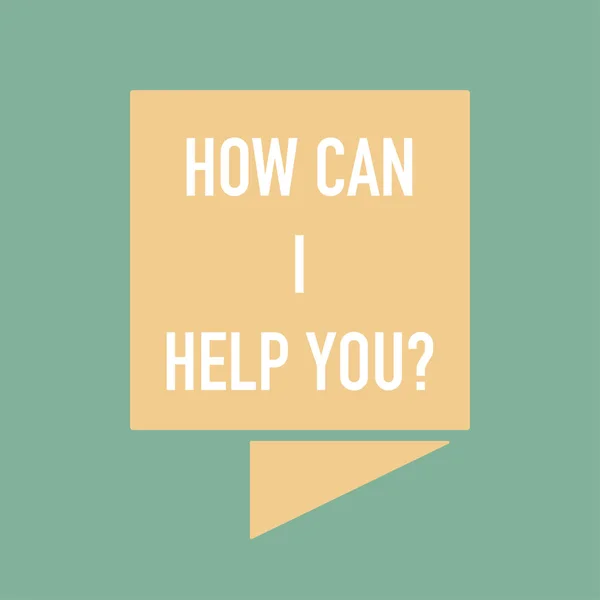 Comment puis-je vous aider bannière pour aider — Image vectorielle