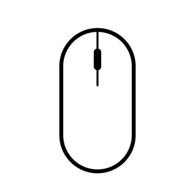 modern kablosuz bilgisayar fare simgesi beyaz arka plan