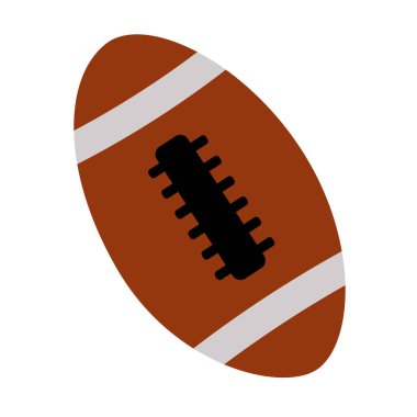 beyaz arka planda amerikan futbol topu