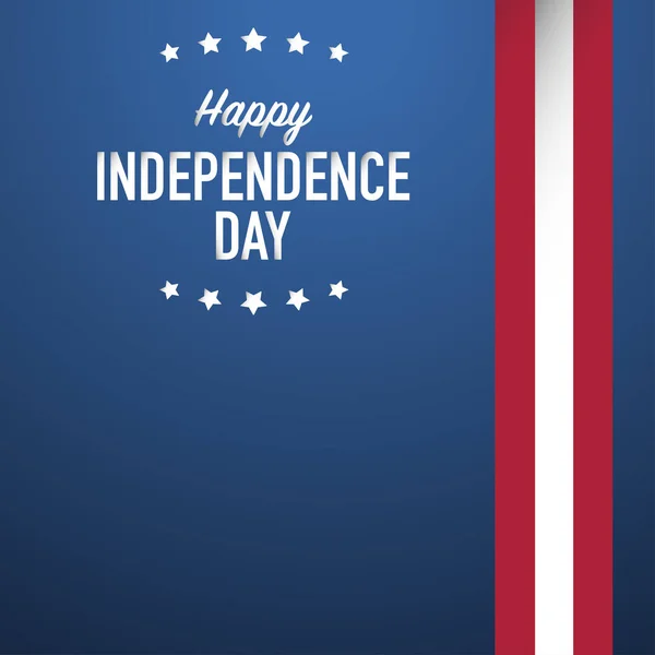 Cuatro de julio feliz día de la independencia usa — Vector de stock