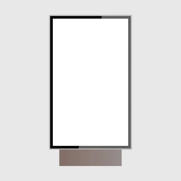 Realistische Outdoor-Leuchtbox isoliert auf weißem Hintergrund — Stockvektor