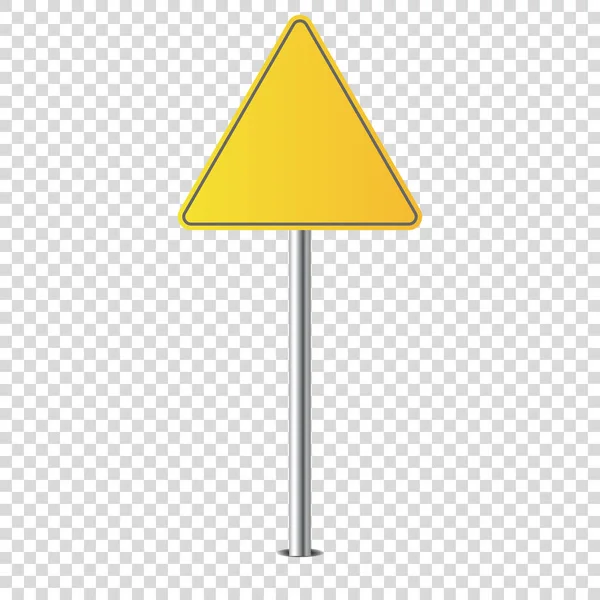 Metal road sign isolated blank for you — Stock Vector