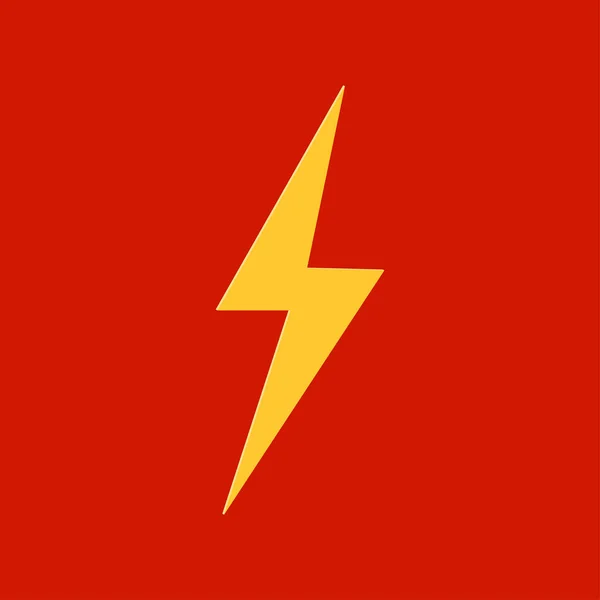 Логотип громовержца желтая молния икона концепции энергии — стоковый вектор