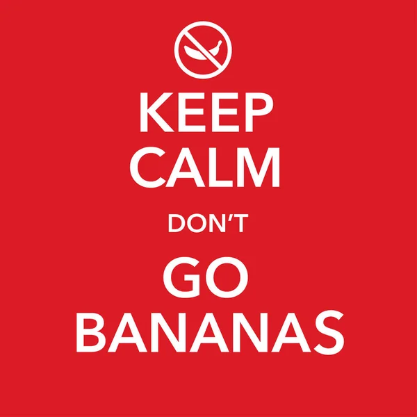 Britannico motivazionale poster replica con banana scherzo — Vettoriale Stock