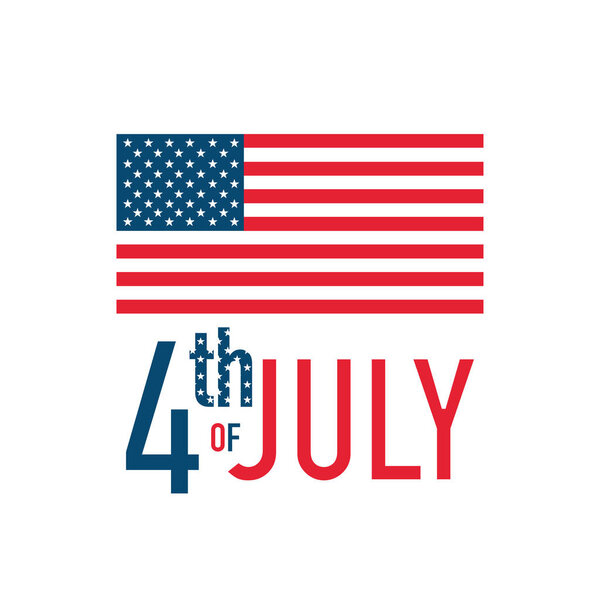 happy independence day fourth of july vector