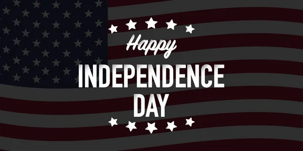 Mutlu bağımsızlık gün dördüncü Temmuz vektör — Stok Vektör