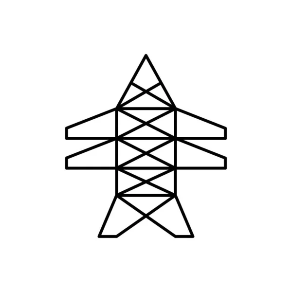 Pilar de línea eléctrica para ayudar a la energía de transmisión — Vector de stock